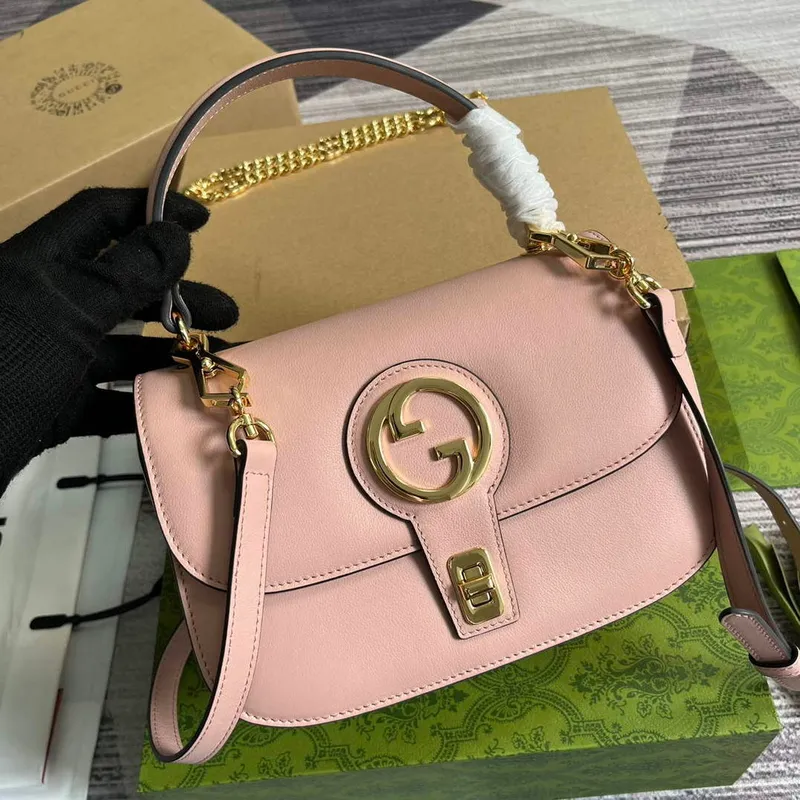 Gucci 735101 Gucci Blondie Top handle Bag Light pink