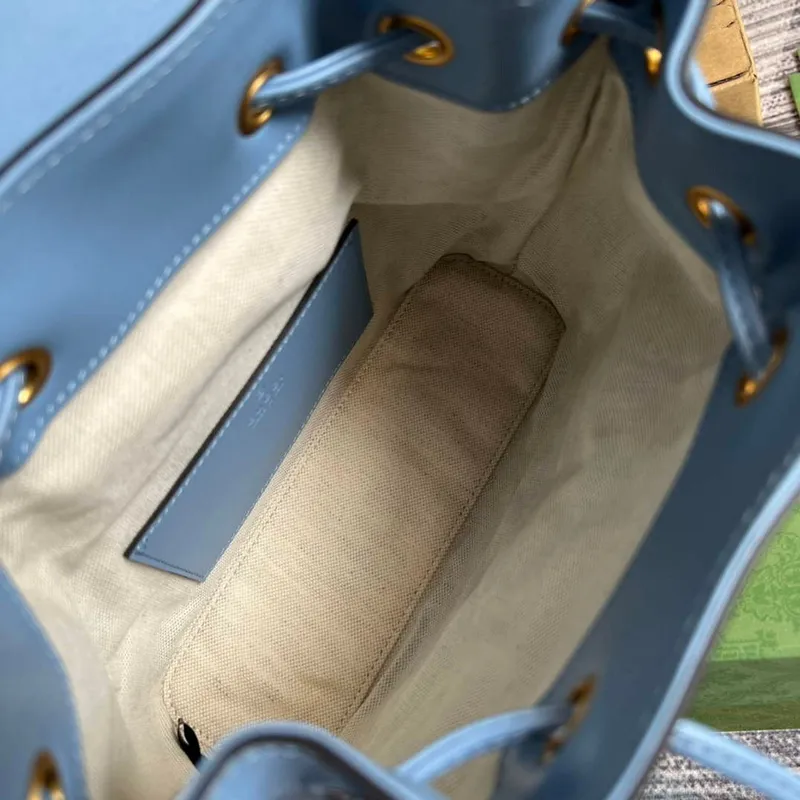 Gucci 702101 Bamboo backpack Blue