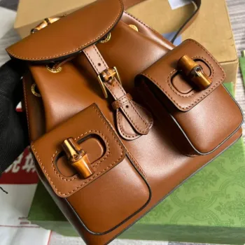 Gucci 702101 Bamboo backpack Brown