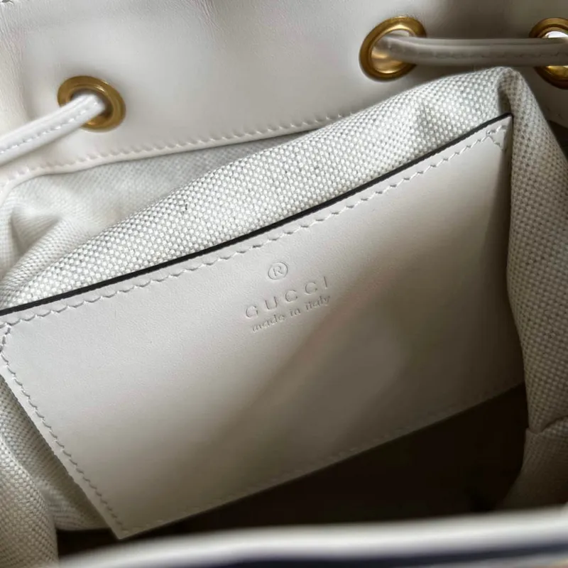 Gucci 702101 Bamboo backpack white