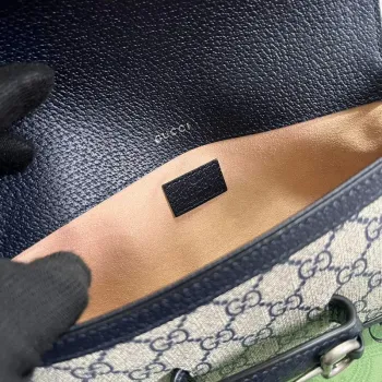 Gucci 735178 Gucci Horsebit 1955 small shoulder bag Navy blue