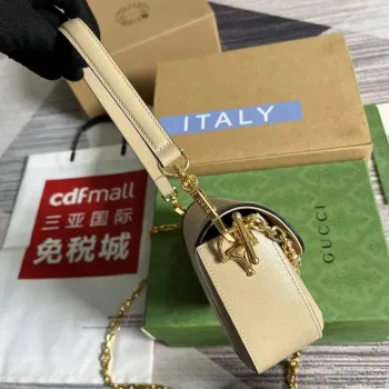 Gucci 735178 Gucci Horsebit 1955 small shoulder bag Oatmeal