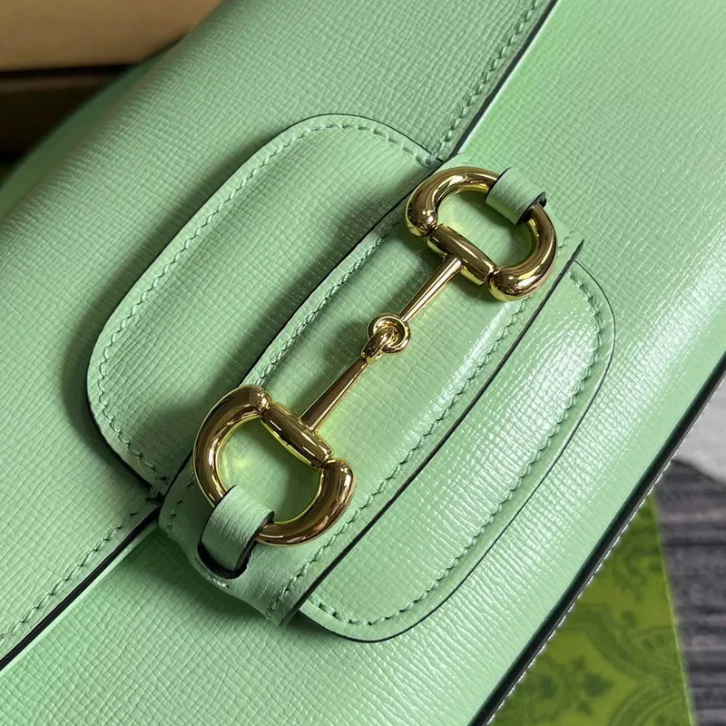 Gucci 735178 Gucci Horsebit 1955 small shoulder bag Green