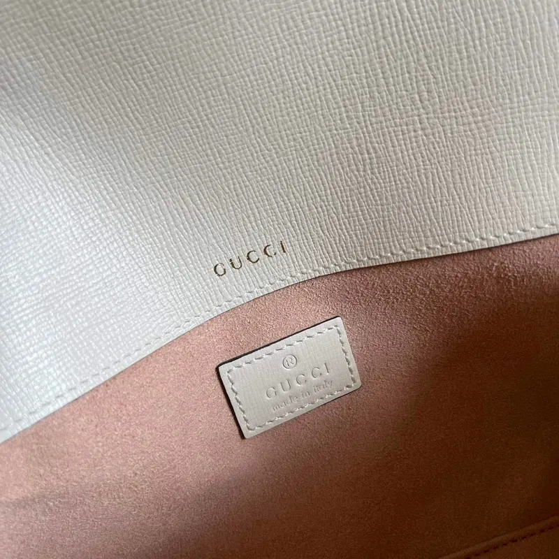 Gucci 735178 Gucci Horsebit 1955 small shoulder bag White