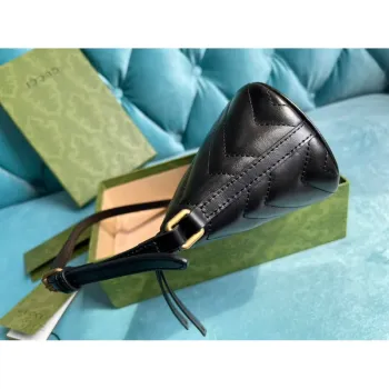 Gucci 739166 GG Marmont shoulder bag Black