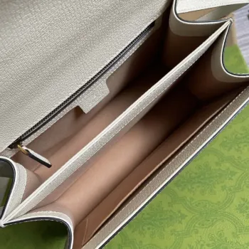 Gucci Ophidia GG small top handle bag 651055 Beige and White