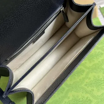 Gucci 651055 Ophidia GG small top handle bag Beige and Black