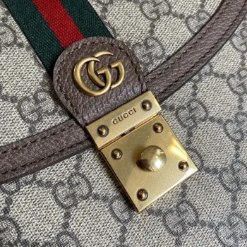 Gucci 651055 Ophidia GG small top handle bag Beige and ebony