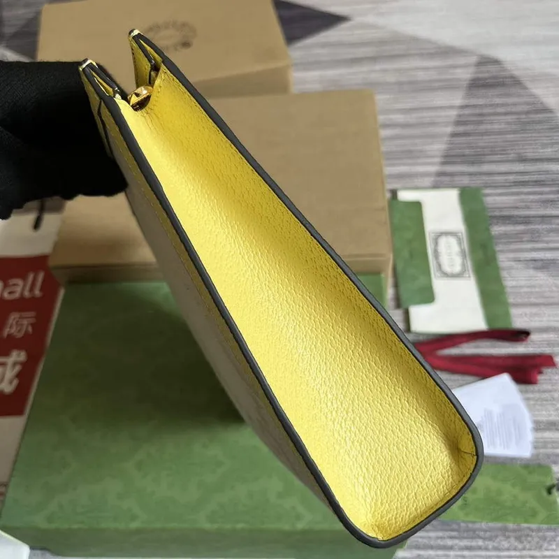 Gucci 625549 Ophidia jumbo GG pouch Banana