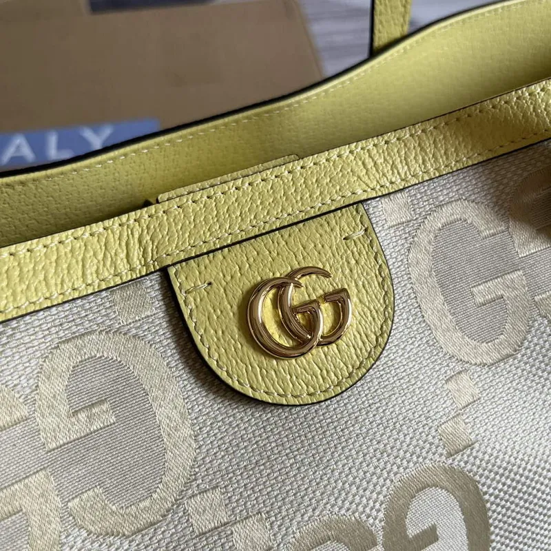 Gucci 631685 Ophidia jumbo GG medium tote Banana