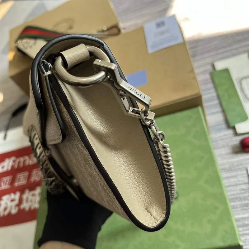 Gucci 731782 Dionysus small shoulder bag Beige