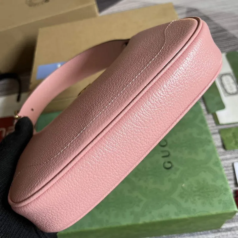 Gucci 739076 Aphrodite shoulder bag with Double G Light pink