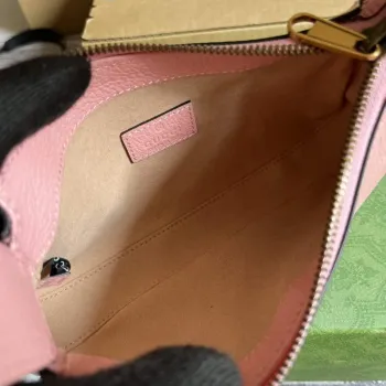 Gucci 739076 Aphrodite shoulder bag with Double G Light pink