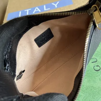 Gucci 739076 Aphrodite shoulder bag with Double G Black