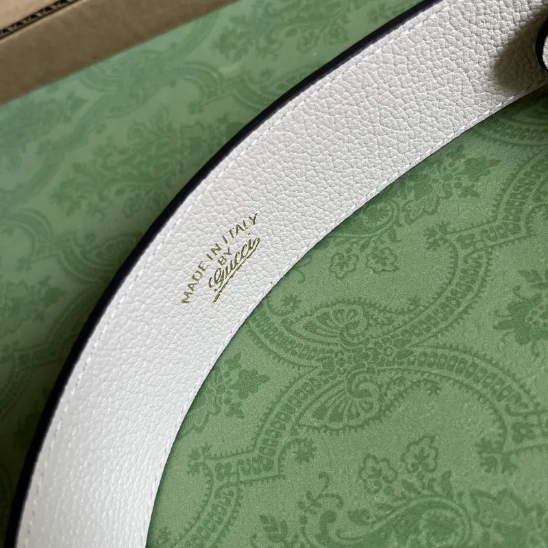 Gucci 739076 Aphrodite shoulder bag with Double G White