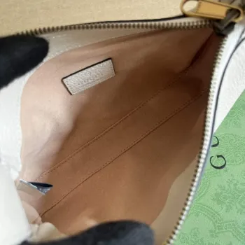 Gucci 739076 Aphrodite shoulder bag with Double G White