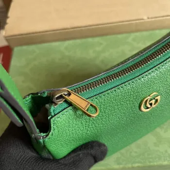 Gucci 739076 Aphrodite shoulder bag with Double G Green
