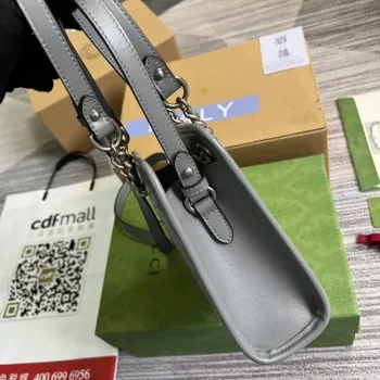 Gucci 696123 GG Marmont Matelassé Mini Bag Gray