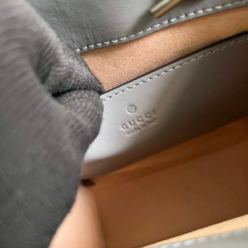 Gucci 696123 GG Marmont Matelassé Mini Bag Gray