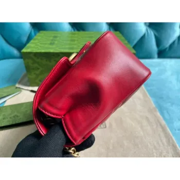 Gucci 739682 GG Marmont Matelassé mini tote bag Red