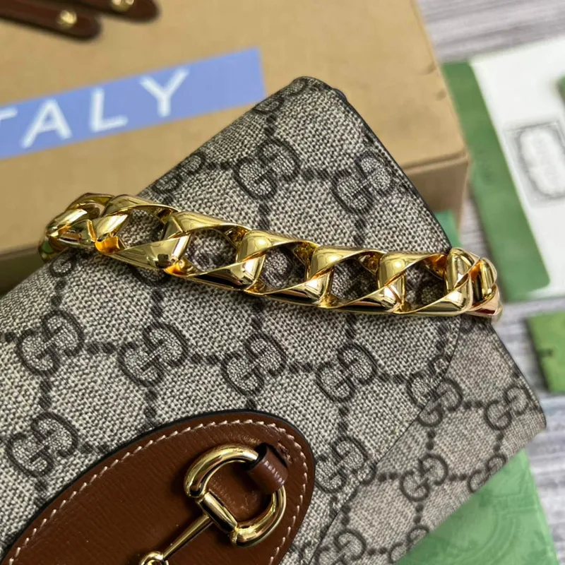 Gucci 724713 Gucci Horsebit 1955 mini bag Beige and Brown