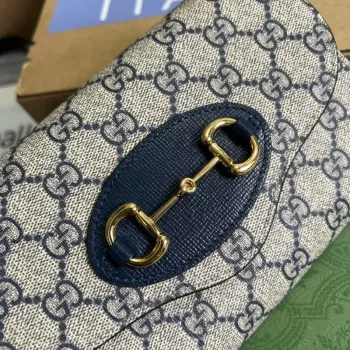 Gucci 724713 Gucci Horsebit 1955 mini bag Beige and blue