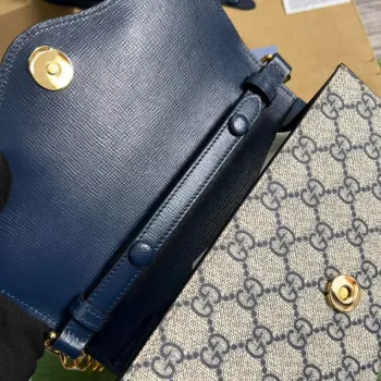 Gucci 724713 Gucci Horsebit 1955 mini bag Beige and blue