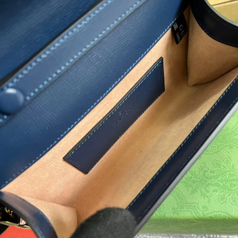 Gucci 724713 Gucci Horsebit 1955 mini bag Beige and blue