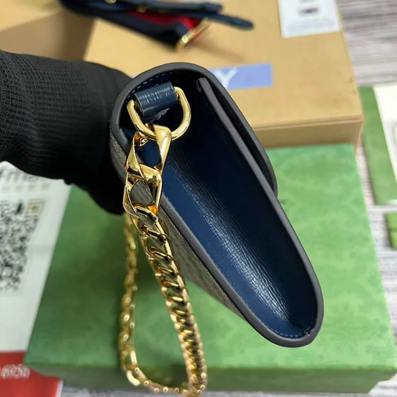 Gucci 724713 Gucci Horsebit 1955 mini bag Beige and blue