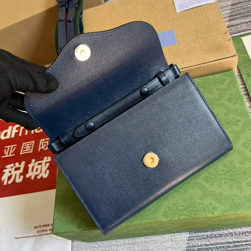 Gucci 724713 Gucci Horsebit 1955 mini bag Blue