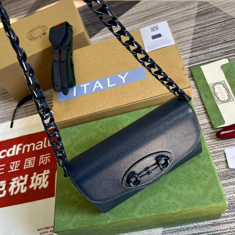 Gucci 724713 Gucci Horsebit 1955 mini bag Blue
