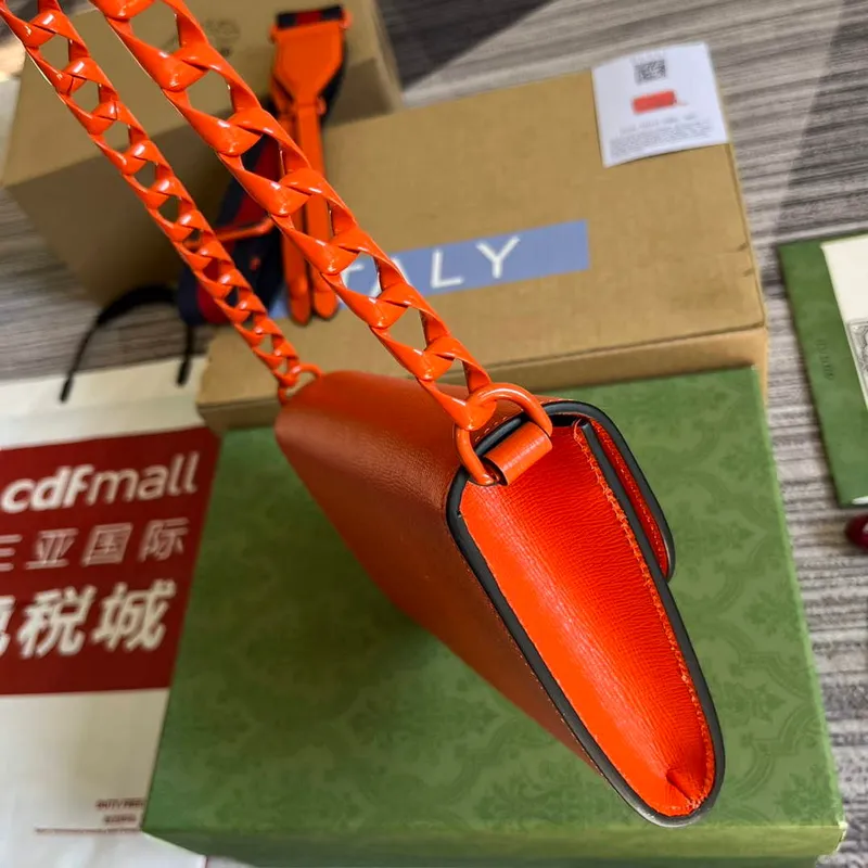 Gucci 724713 Gucci Horsebit 1955 mini bag Orange