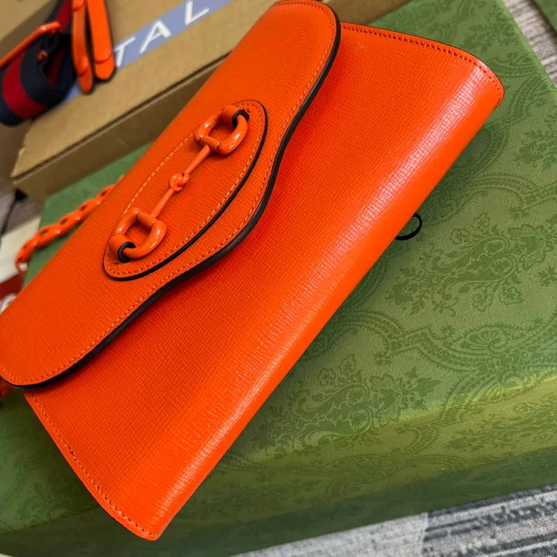 Gucci 724713 Gucci Horsebit 1955 mini bag Orange