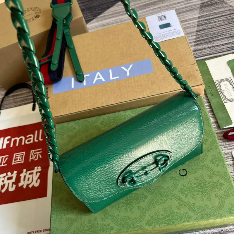 Gucci 724713 Gucci Horsebit 1955 mini bag Green