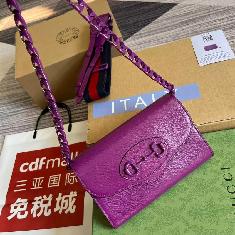 Gucci 724713 Gucci Horsebit 1955 mini bag Purple
