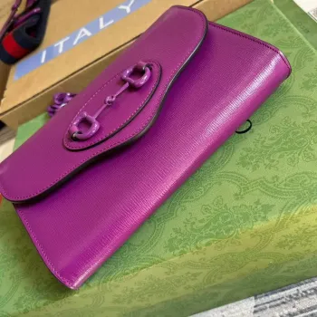 Gucci 724713 Gucci Horsebit 1955 mini bag Purple