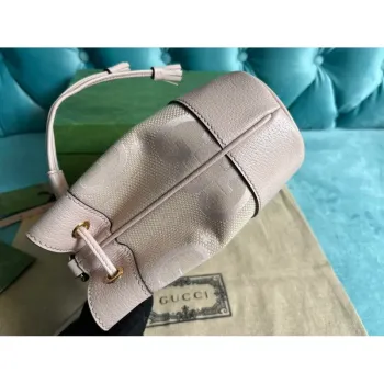 Gucci 550620 Ophidia jumbo GG mini bucket bag Light pink