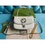 Gucci 735101 Gucci Blondie Top handle Bag White