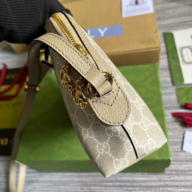 Gucci 499621 Ophidia GG small shoulder bag Oatmeal