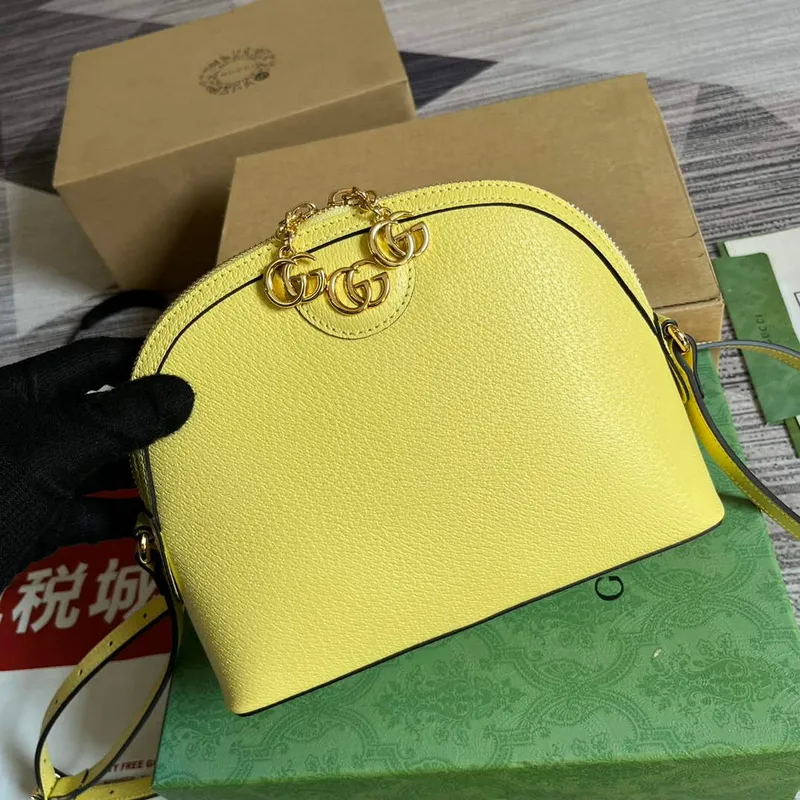 Gucci 499621 Ophidia small shoulder bag with Double G yellow