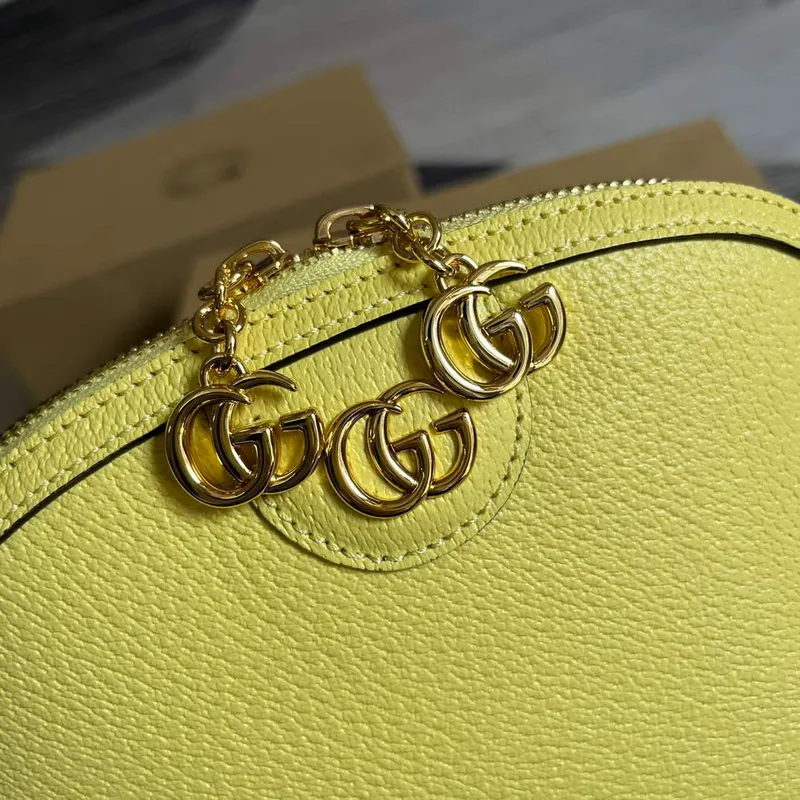 Gucci 499621 Ophidia small shoulder bag with Double G yellow