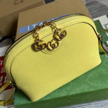 Gucci 499621 Ophidia small shoulder bag with Double G yellow
