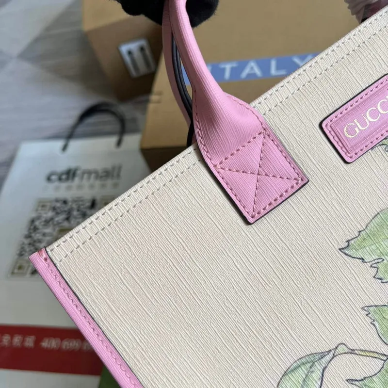 Gucci 550763 Children’s Fairy Print Large Tote Bag Pink