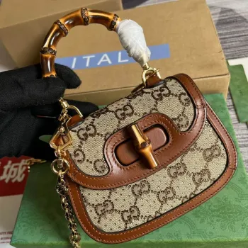 Gucci 735116 Gucci Bamboo 1947 mini top handle bag