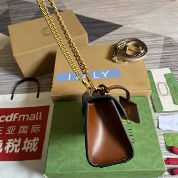 Gucci 735103 Padlock Mini shoulder bag Black