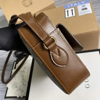 Gucci 645454 Gucci Horsebit 1955 small shoulder bag Biege and brown