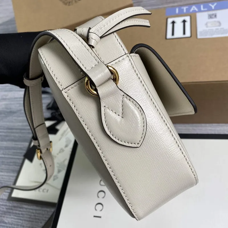 Gucci 645454 Gucci Horsebit 1955 Small Shoulder Bag Beige