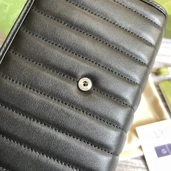 Gucci 474575 GG Marmont mini bag Black