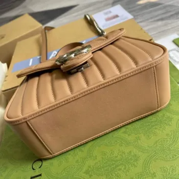 Gucci 583571 GG Marmont mini top handle bag Light Pink