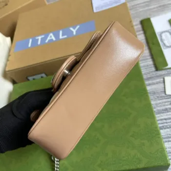 Gucci 476433 GG Marmont Super Mini Bag Pink